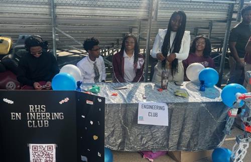 RHS Engineering Club members posing